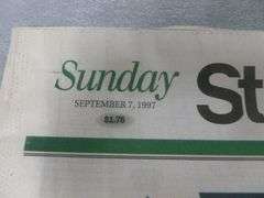 1994 & 97 Collector paper Items - Star Tribune Princess Diana / Life - Jackie O