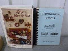 (2) Collector Cookbooks - Assumption Campus Cold Spring / Heart Of America
