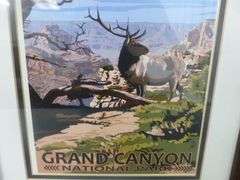 (2) Grand Canyon National Park Framed & Matted Pictures