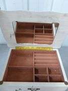 Nice (3) Drawer Wooden Jewelry Box