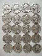 19 - Washington Silver Quarters & 1 - 1926 Standing Liberty Quarter