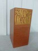 Group Of (6) Vintage Oil Company Road Maps / With Map Organizer Box