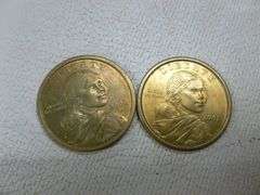 (2) Dollar Coins - 2000 D & 2001 D