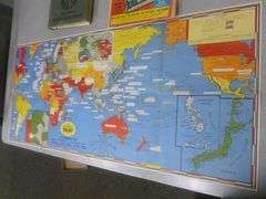 Group Of Vintage Maps / Geography Book - 1942 J.F French War Map