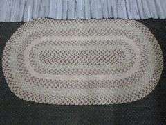 Large Rag Rug / Nice Hand Woven Rug