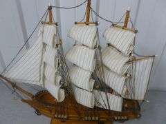 Nice HMS Victory Wooden Sailing Ship - 20" W x 19.5" H