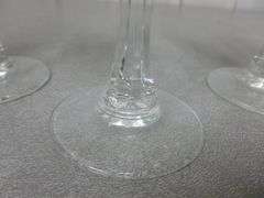 (4) Piece Fancy Glass Stemware Set