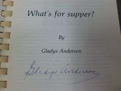 (2) Collector Cookbooks - 1982 Autographed Gladys Anderson / 1976 American Dairy Asso.