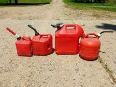 (4) Poly Gas Cans
