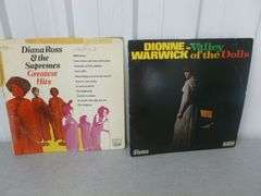 (2) Collectible LP Record Albums - Dionne Warwick - Diana Ross