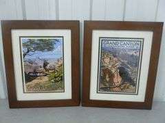 (2) Grand Canyon National Park Framed & Matted Pictures