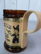 Collectible Pistol Club - Funny Themed Glass Beer Stein