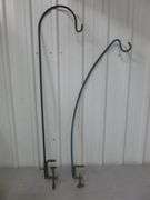 (2) Heavy Duty Patio Rail Mount Shepard's Hooks - 35" L