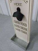 Nice Wooden Drink Themed Sign With Bottle Opener