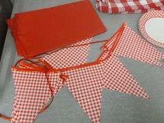 Large Group Of Picnic Items - Table Coverings