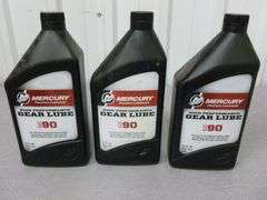 (2) New Mercury SAE 90 - 1 Quart Gear Lube - (1) Partial Container