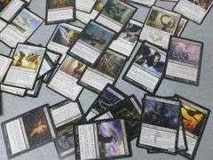 Large Group Of Collectible Magic The Gathering Trading Cards