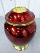New - Large Cast Aluminum Engravable Urn With Screw Off Lid - 7" Diameter x 11" H