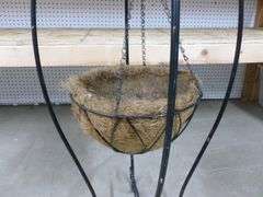 Hanging Planter Stand - Metal - 17.5" x 17.5" x 40" H