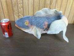 Large Universal Statuary Koi Fish Rock Garden / Fish Pond Decoration - 15" L