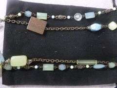 (3) Nice Faux Stone Themed Women's Necklaces