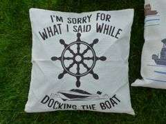 (5) Lake Themed Indoor / Outdoor Couch Pillows