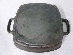 Double Handled Square Cast Iron Fry Pan - 10" x 10"