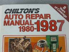 (2) Chilton's Hardcover Auto Repair Manuals / 1971-78 / 1980-87