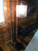 Nice Metal Framed Floor Lamp - 57" H