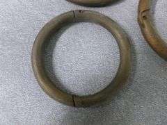 (3) Vintage Brass Bull Rings
