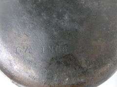 Vintage No. 3 Cast Iron Egg Pan - 6.5" Across - Marked with A (P) Under Handle