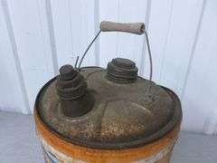 Vintage Farm-Oyl 5 Gallon Metal Oil Can
