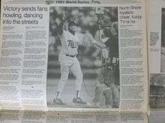 (2) Collectible 1991 Star Tribune - Minnesota Twins World Champion Newspapers - Oct. 27th & 28th
