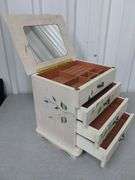 Nice (3) Drawer Wooden Jewelry Box