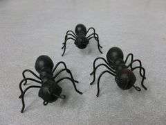 Custom Made Crystal Spider Decoration - (3) Cast Iron Spider Decorations