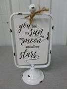 Nice Inspirational Themed Double Sided Metal Mantle Sign - 11.5" H