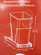 New - Rev A Shelf 30 Quart Pull Out Waster Container No. RV-9PB-5
