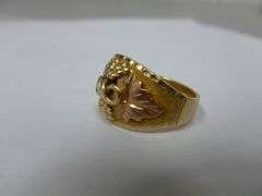 Nice Men's BH Gold 10K Black Hills Gold Ring Size 8 - Weighs 7 Grams