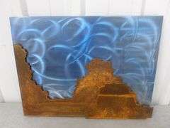 Heavy Gauge Metal Art Wall Decoration - 12" x 16"