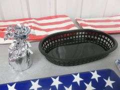 Group Of Patriotic Themed Picnic Items - Party Lights