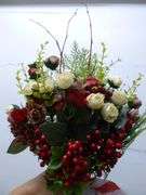 Group Of Nice Christmas Themed Artificial Plants / Decor Items - Related Items