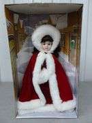 Nice Christmas / Winter Themed Porcelain Doll - 16.5" H