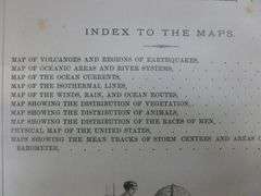 Antique Houston's Physical Geography Book - 1884