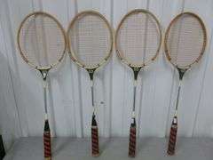 Group Of (4) Vintage TMC Badminton Rackets