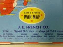 Group Of Vintage Maps / Geography Book - 1942 J.F French War Map