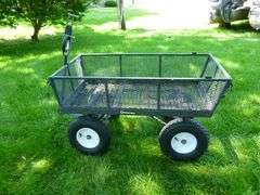 Strongway Multi-Use Pull Behind Lawn Tractor Dump Cart Model 46530 With Manual