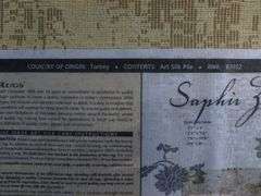 Beautiful Large Saphir Fam - Art Silk Pile Feizy Floor Rug - 90" x 126" L