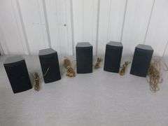 Group Of (5) - 6.5" Surround Speakers With Wire