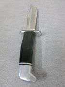 Large Buck USA 119 Stainless Hunting Knife With Leather Sheath - 10.5" L