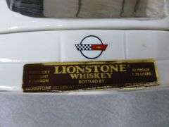 Collectible Lionstone Whiskey - Porcelain Corvette Liquor Decanter - 15" L